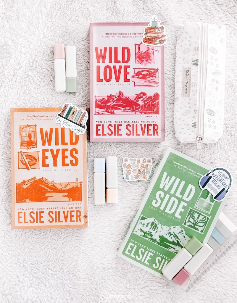 Book Review: The Rose Hill Series by Elsie Silver, Wild Love, Wild Eyes & Wild Side — Book 4 is coming later this year, so we are going to add Bash & Gwen’s story in September. I’ve never reviewed an entire series in one post before, but there’s a first time for everything! I absolutely loved this series and flew through the first two books in a week—actually, I devoured Wild Eyes (over 400 pages) in a single day. Madness, I know!