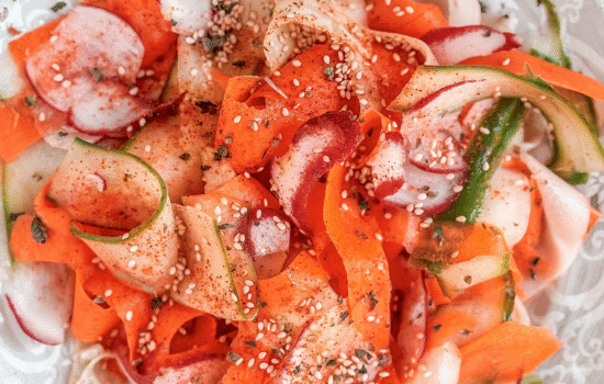 Glow Vegetable Ribbon Salad