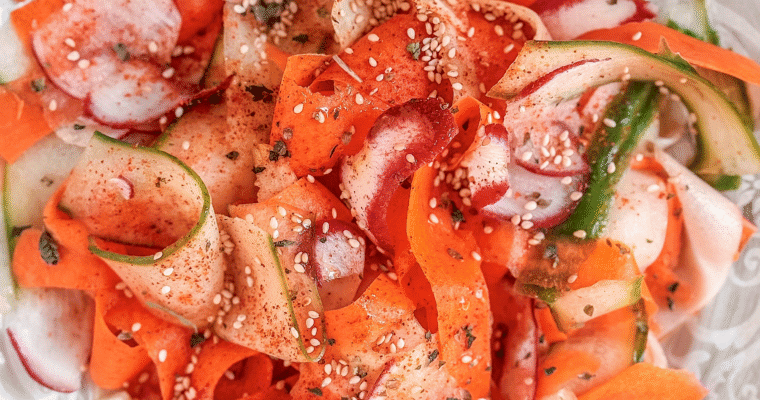 Glow Vegetable Ribbon Salad