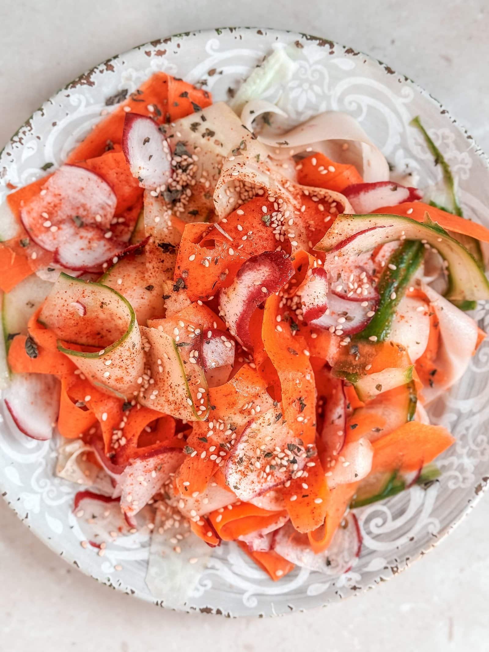 Glow Vegetable Ribbon Salad