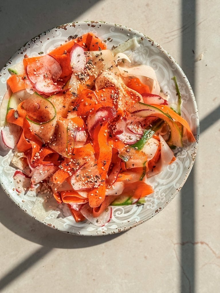 Glow Vegetable Ribbon Salad