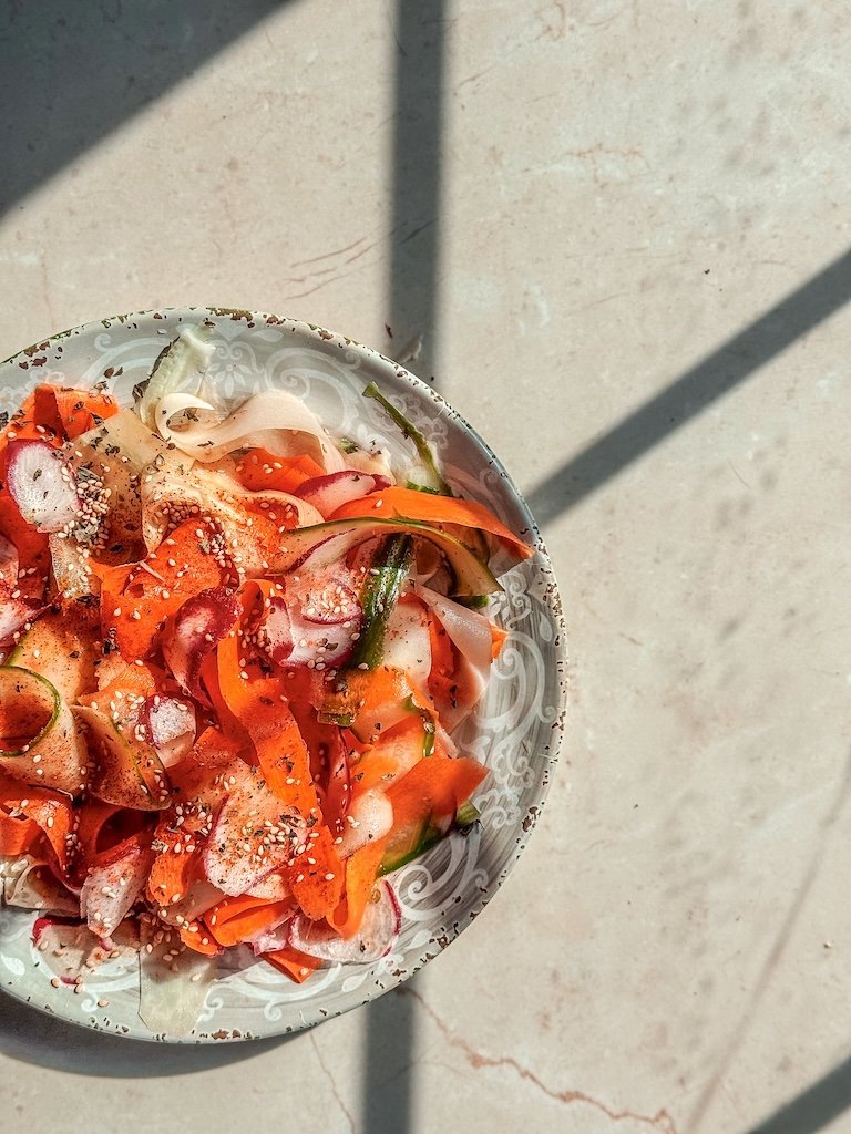Glow Vegetable Ribbon Salad